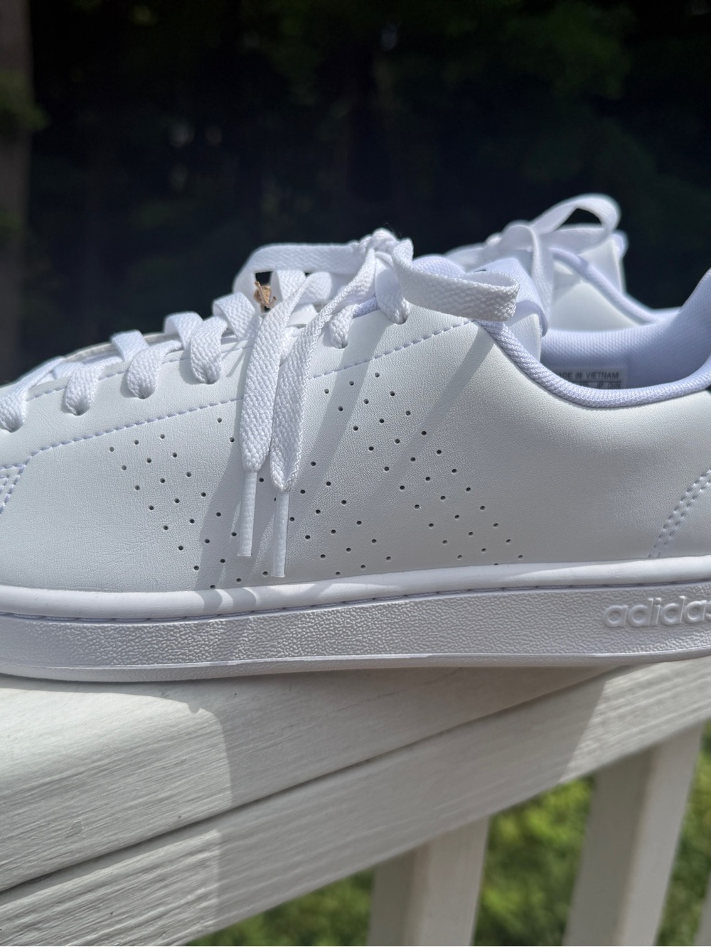 adidas All-White Minimalist Low-Top Sneakers